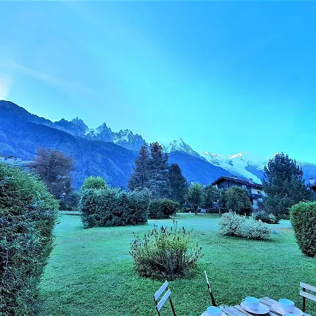 Vue Mont Blanc Avec Jardin アパート シャモニー
