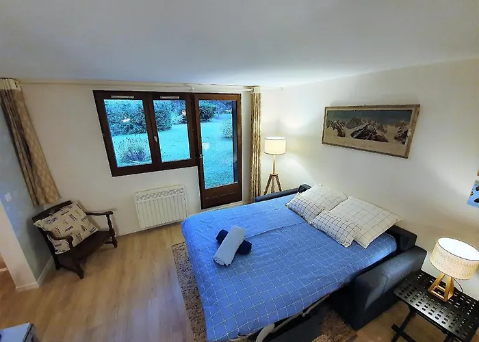 Vue Mont Blanc Avec Jardin Apartment